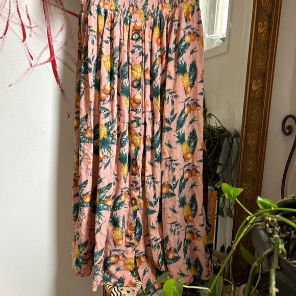 C&C California Pink Pineapple Print Midi Dress - Picture 7 of 16